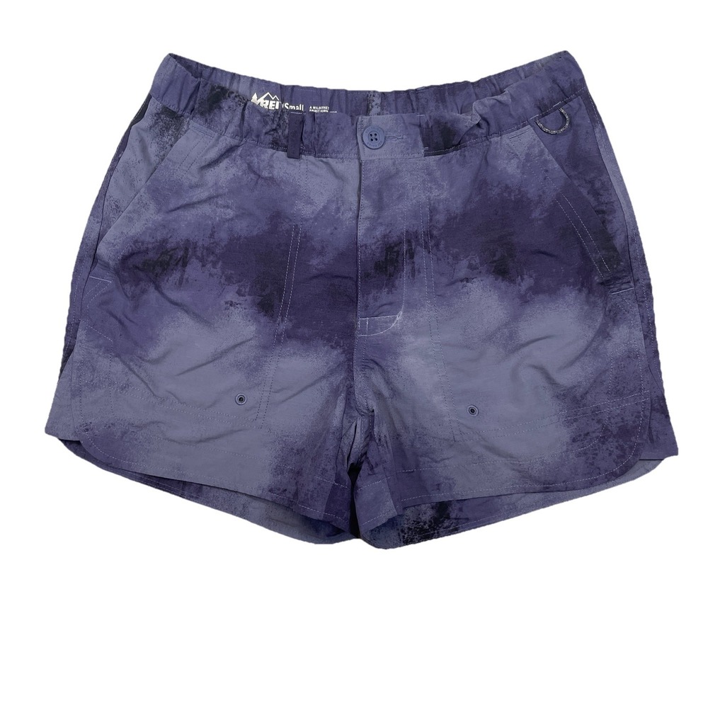 REI Co-op Womens XS Sahara Amphib Shorts Purple Tie Dye Hiking 184886